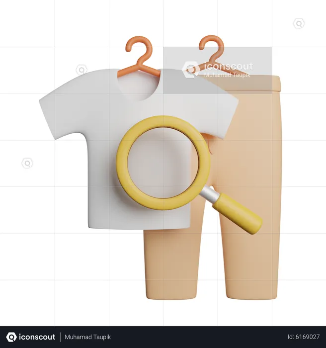 Search Fashion  3D Icon