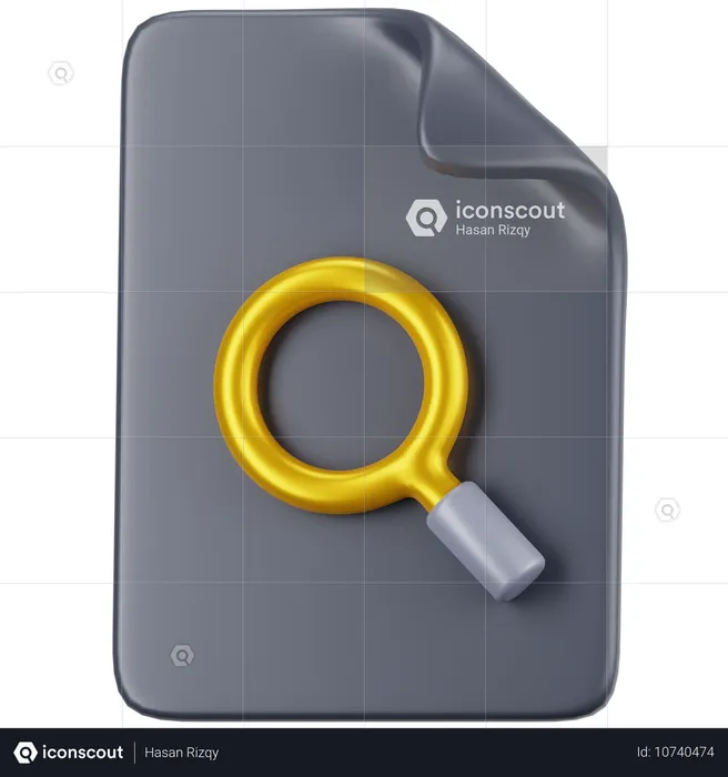 Search File  3D Icon