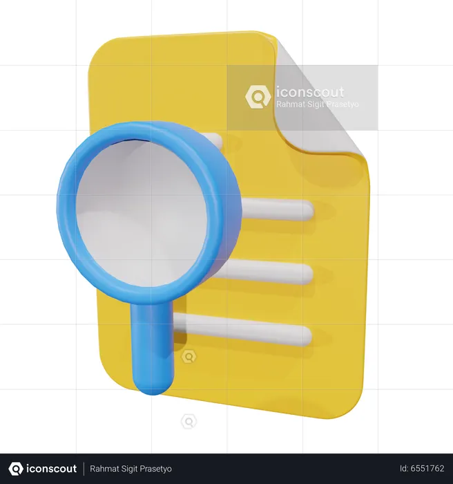 Search File  3D Icon