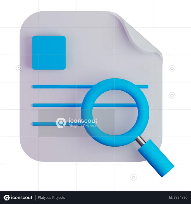 Search file  3D Icon