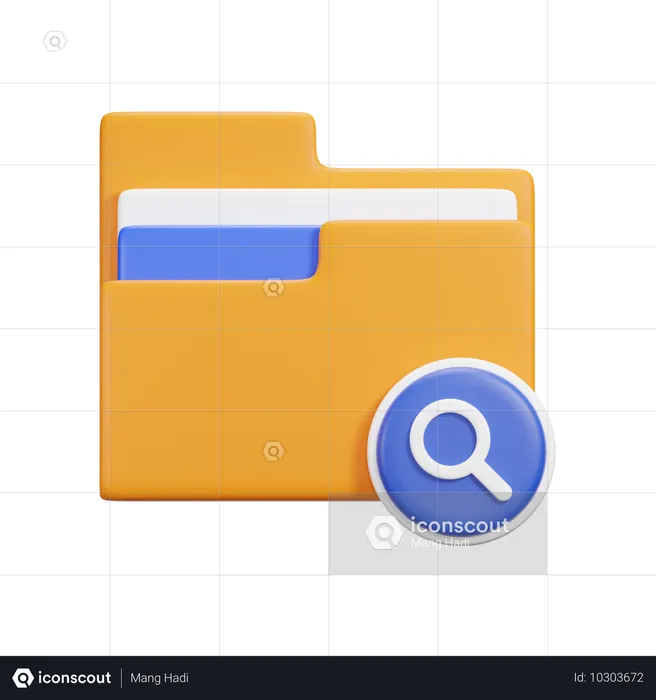 Search Folder  3D Icon