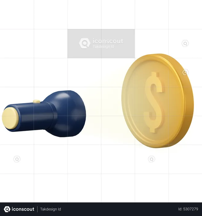 Search funds  3D Icon