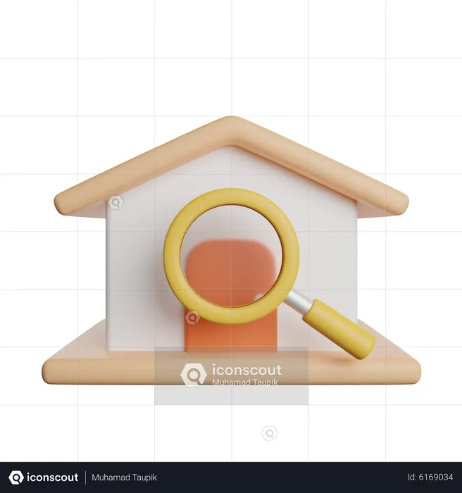 Search Home  3D Icon