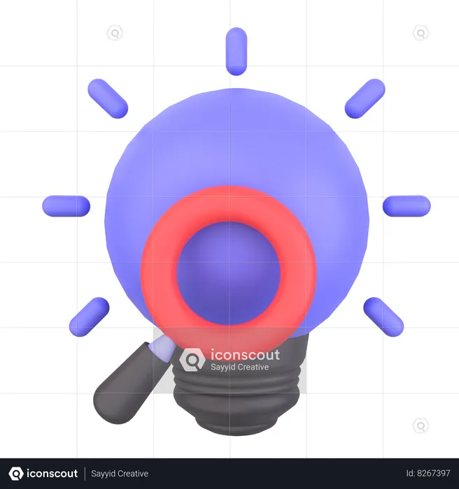 Search Idea  3D Icon