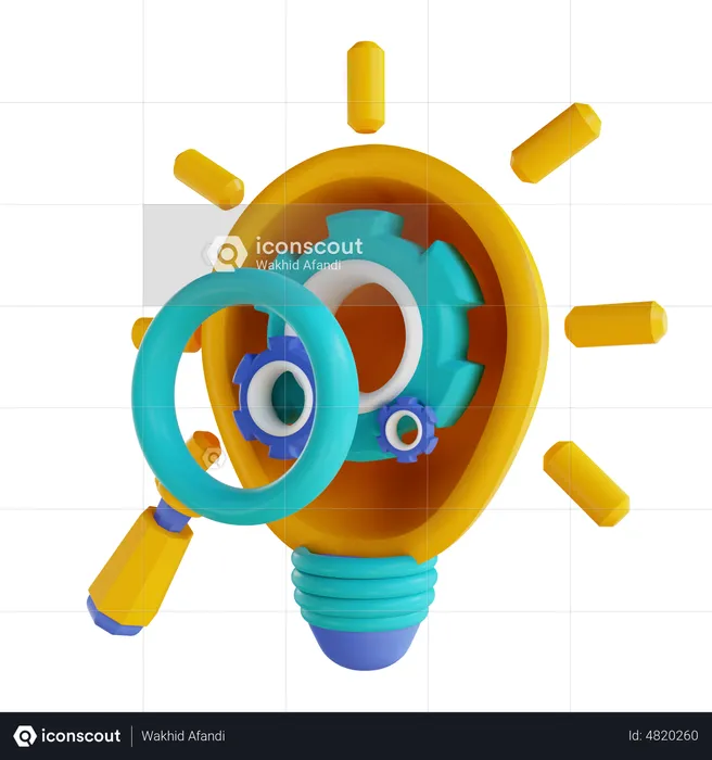 Search Idea Generation  3D Icon
