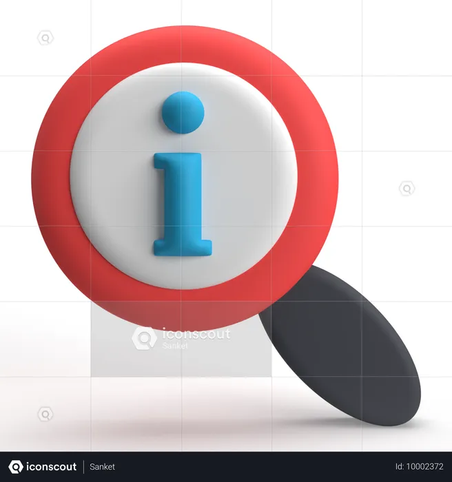 Search Info  3D Icon