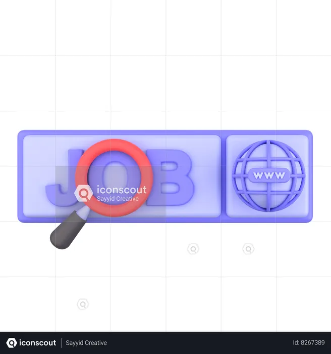 Search Job  3D Icon