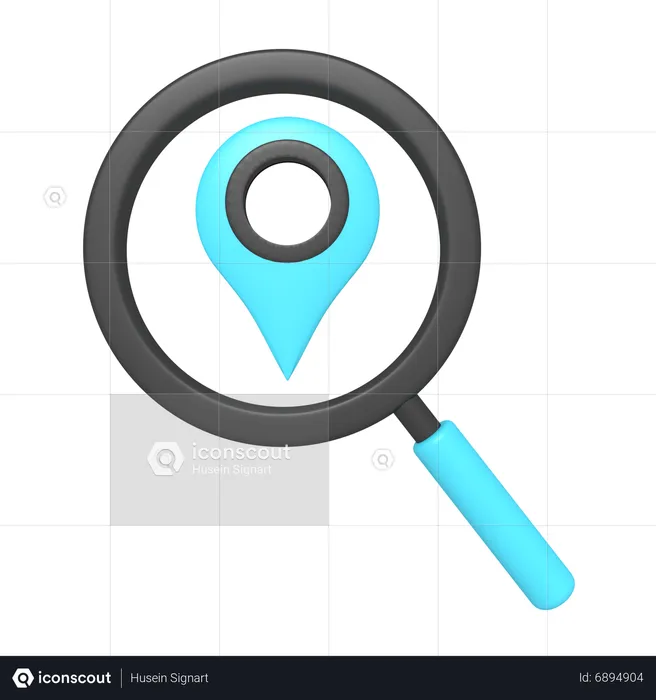 Search Location  3D Icon