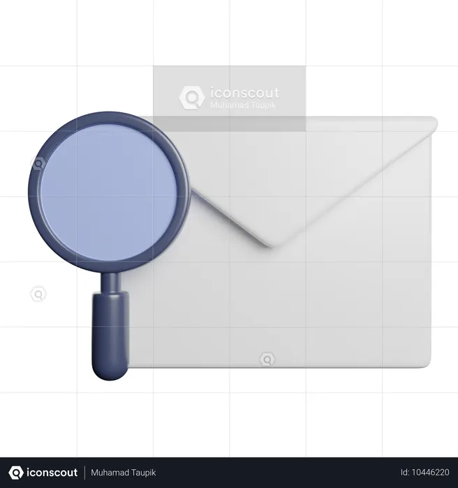 Search mail  3D Icon