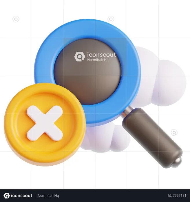 Search Not Found  3D Icon