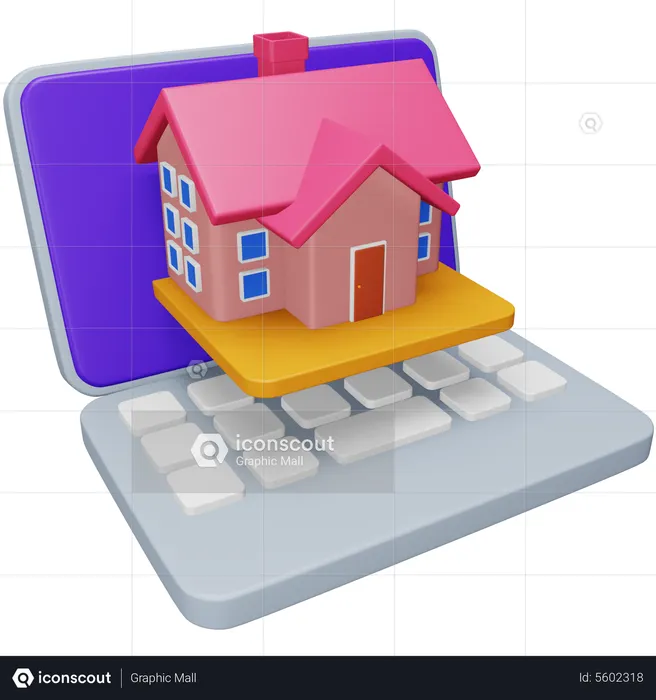 Search Online Property  3D Icon