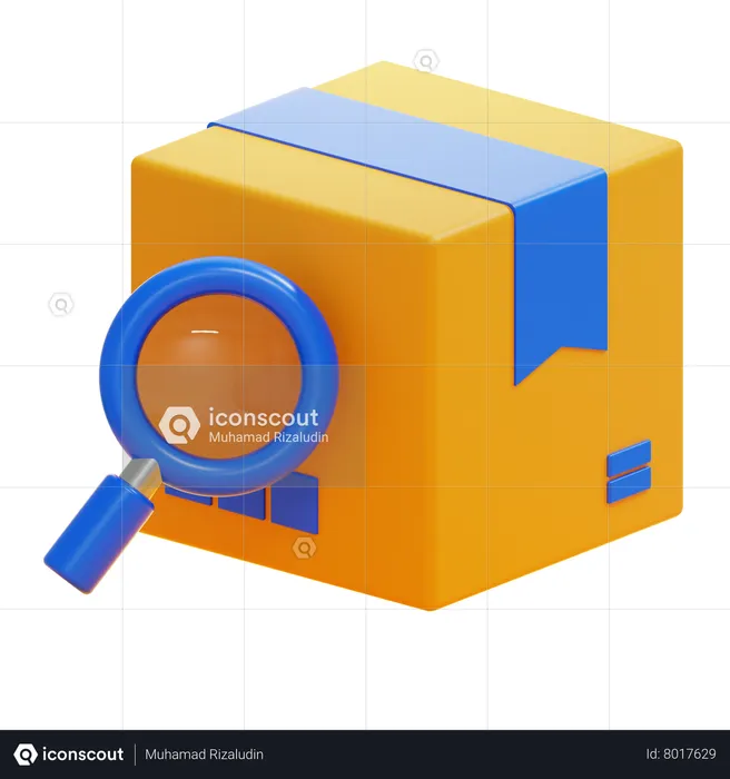 Search Package  3D Icon