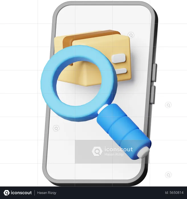 Search Package  3D Icon