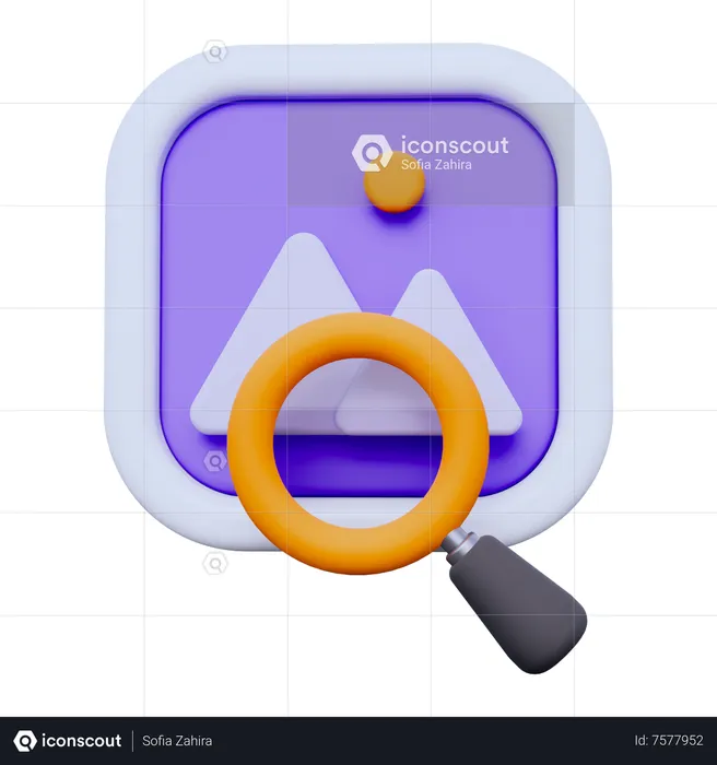 Search Photo  3D Icon