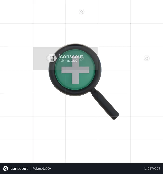 Search Plus  3D Icon