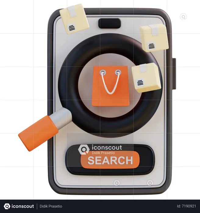 Search Product  3D Icon