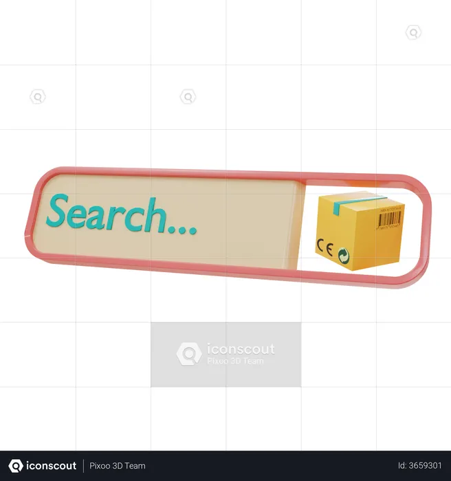 Search Product  3D Illustration