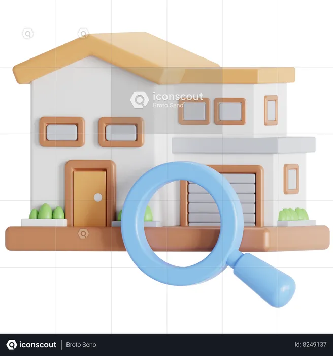 Search property  3D Icon