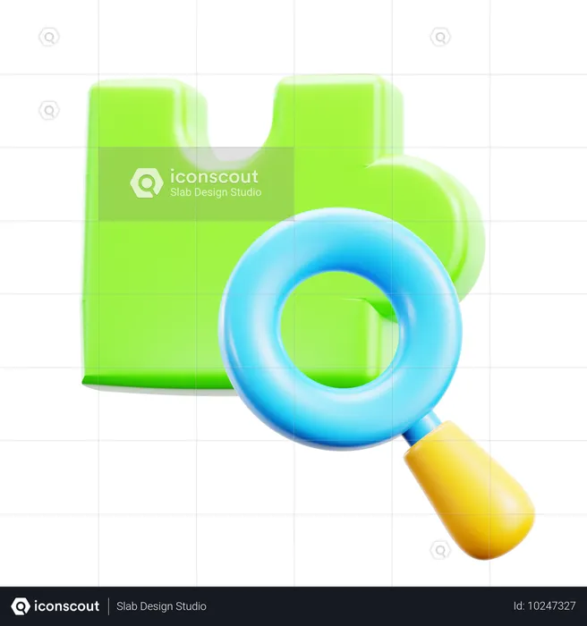 Search Puzzle  3D Icon