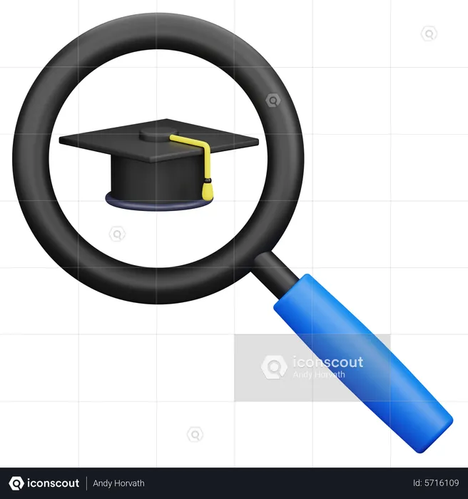 Search School  3D Icon