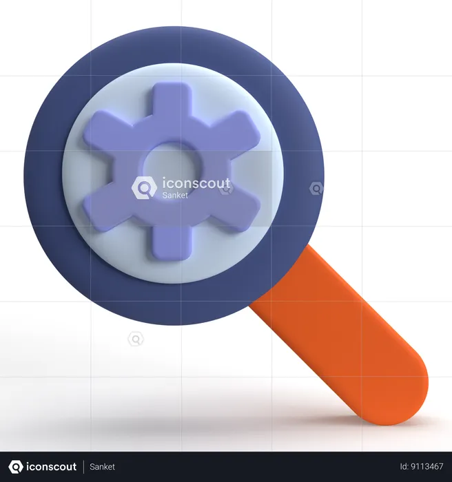 Search Setting  3D Icon