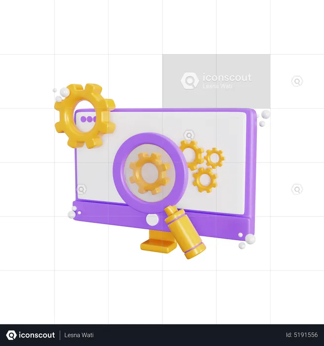 Search Setting  3D Icon