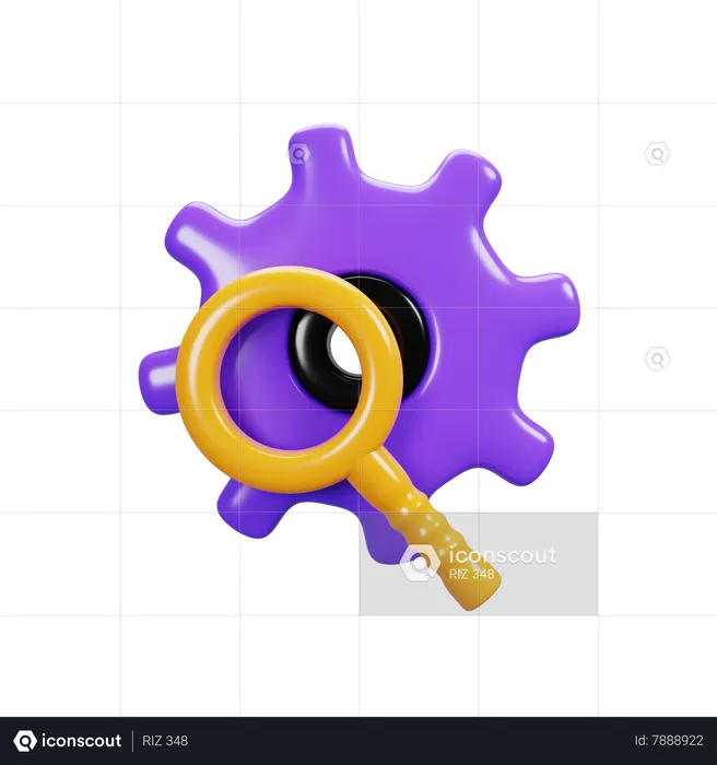 Search Setting  3D Icon