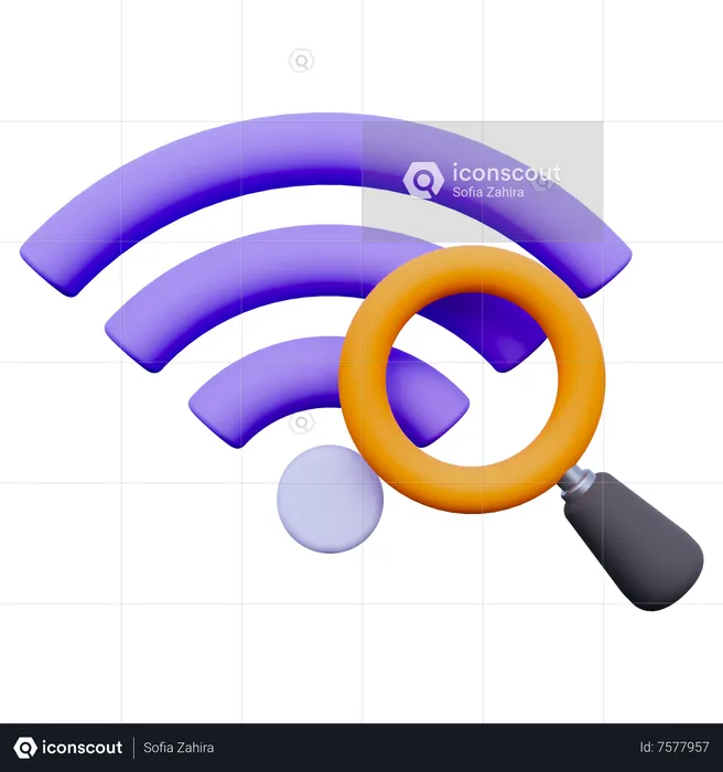 Search Signal  3D Icon
