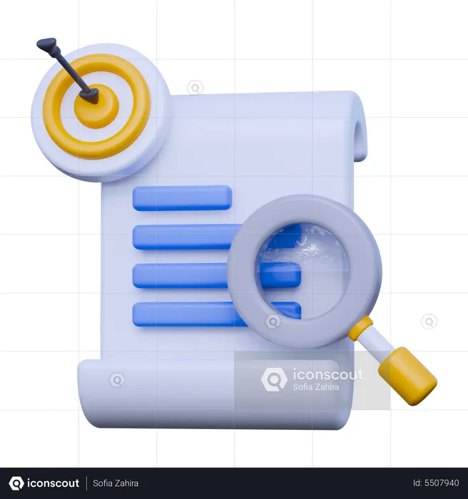 Search Target  3D Icon