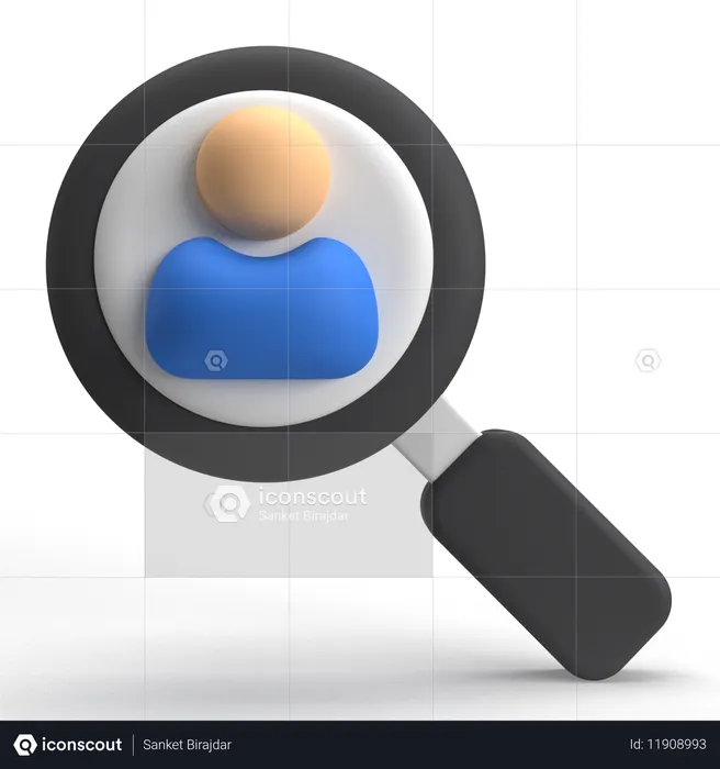 ユーザーを検索  3D Icon