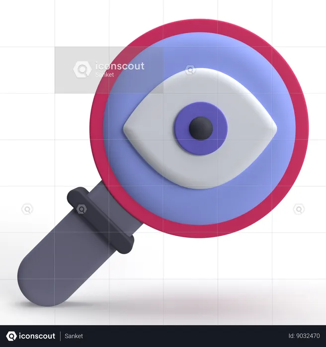 Search View  3D Icon