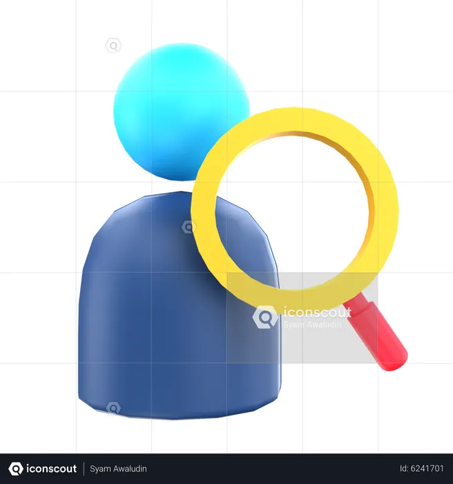 Searching Employe  3D Icon