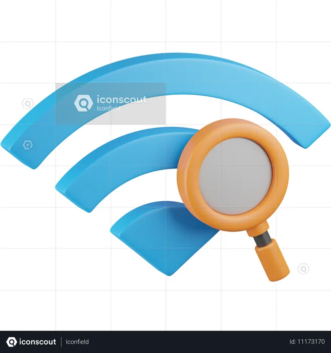 Searching For Connection  3D Icon