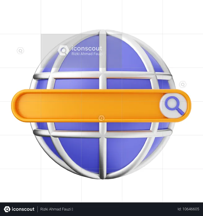 Searching Internet  3D Icon