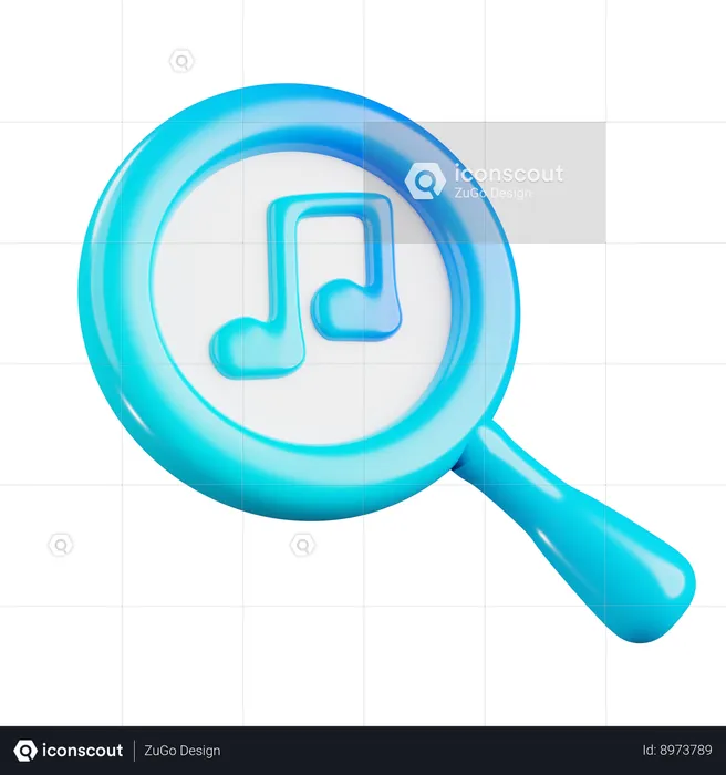 Searching Music  3D Icon