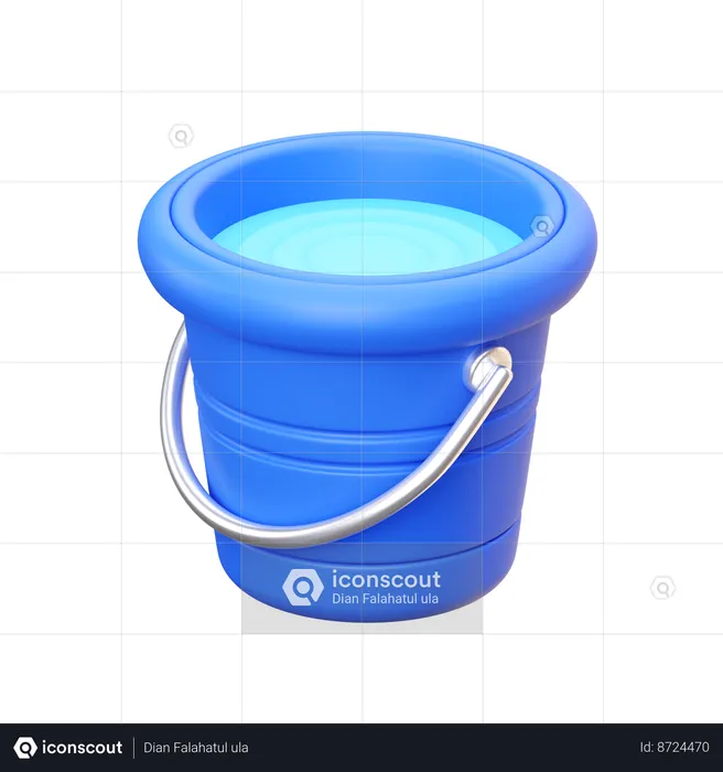 Seau d'eau  3D Icon