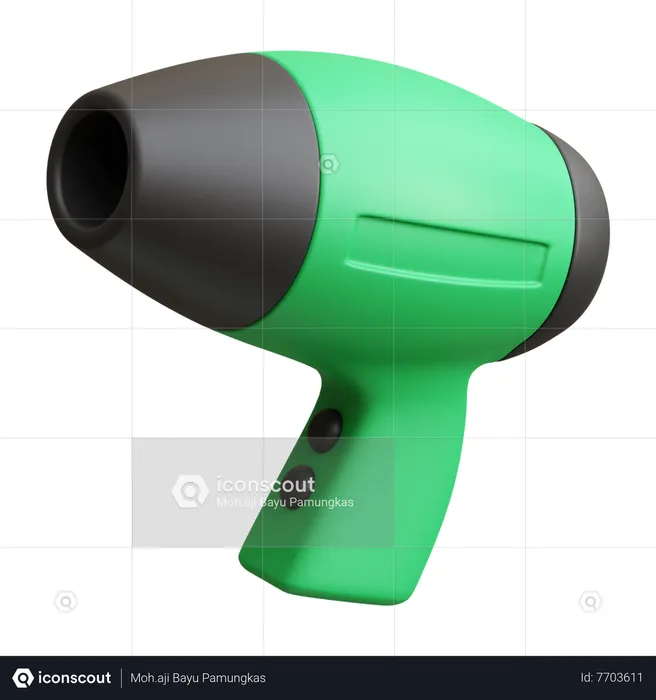 Secador de pelo  3D Icon