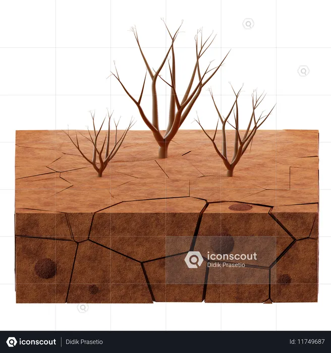 Sécheresse  3D Icon