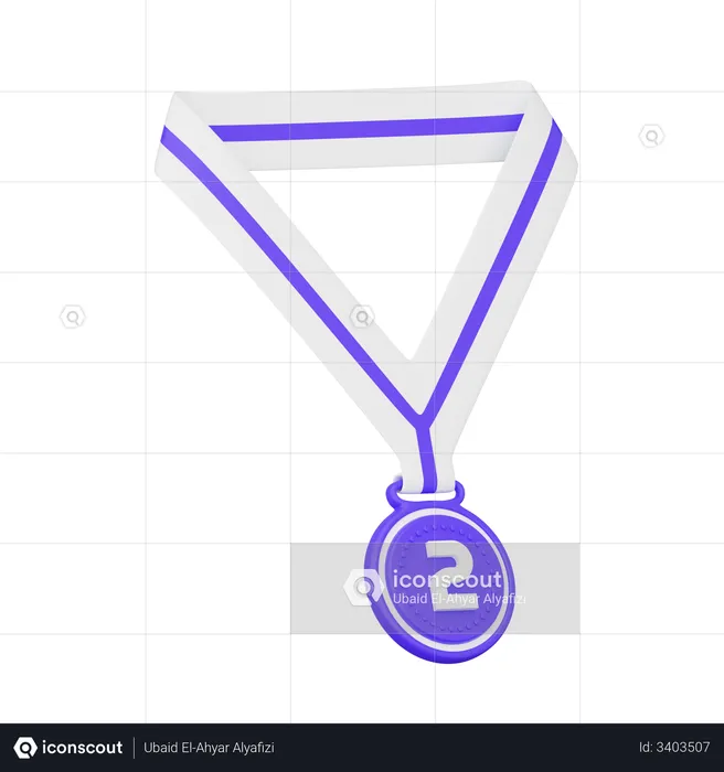 Second Place Medal  3D Illustration