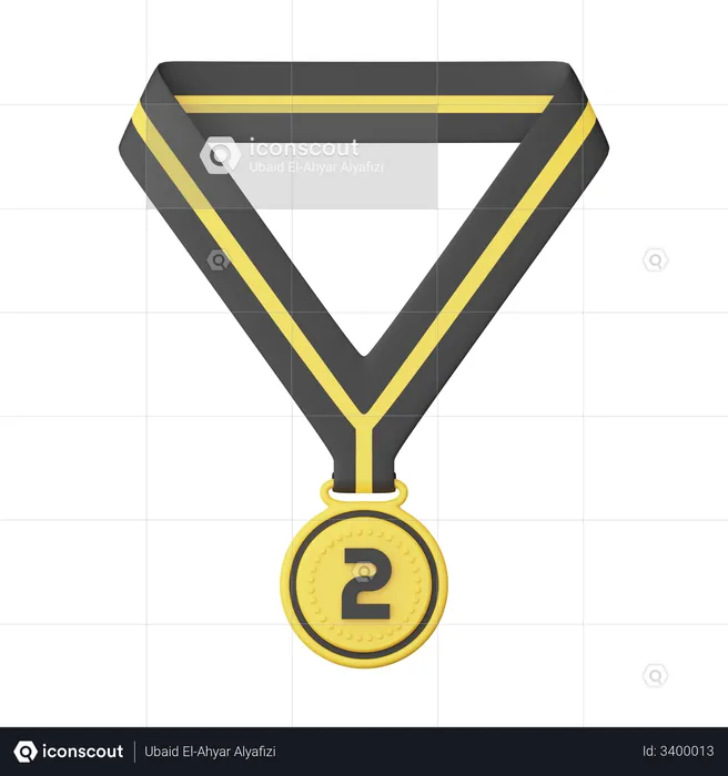 Second Place Medal  3D Illustration