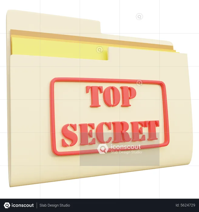 Secret File  3D Icon