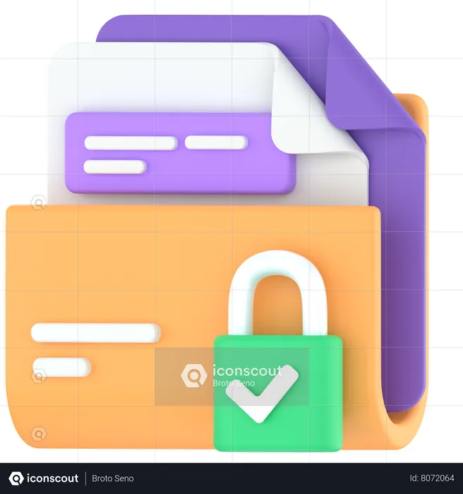 Secret folder  3D Icon