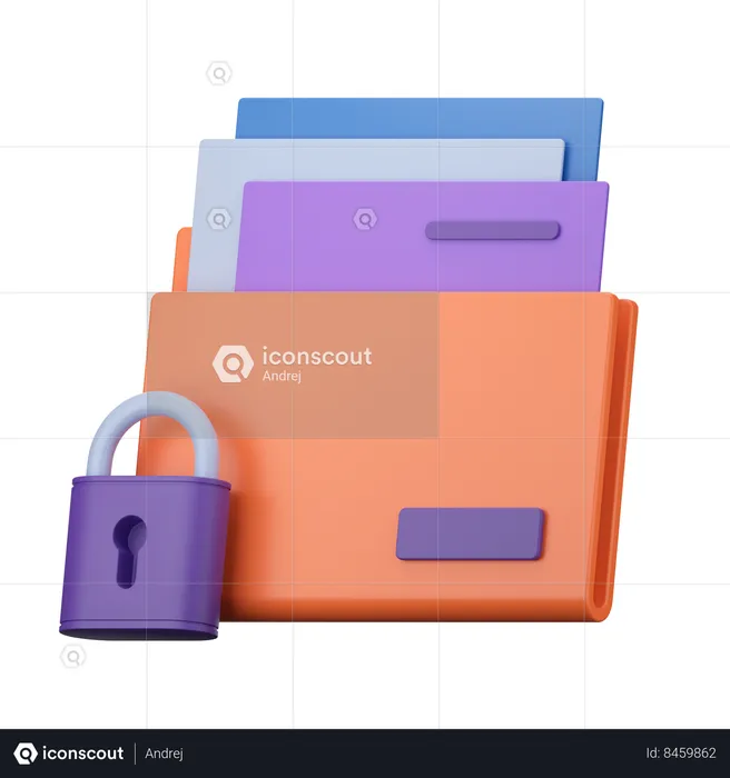 Secure  3D Icon