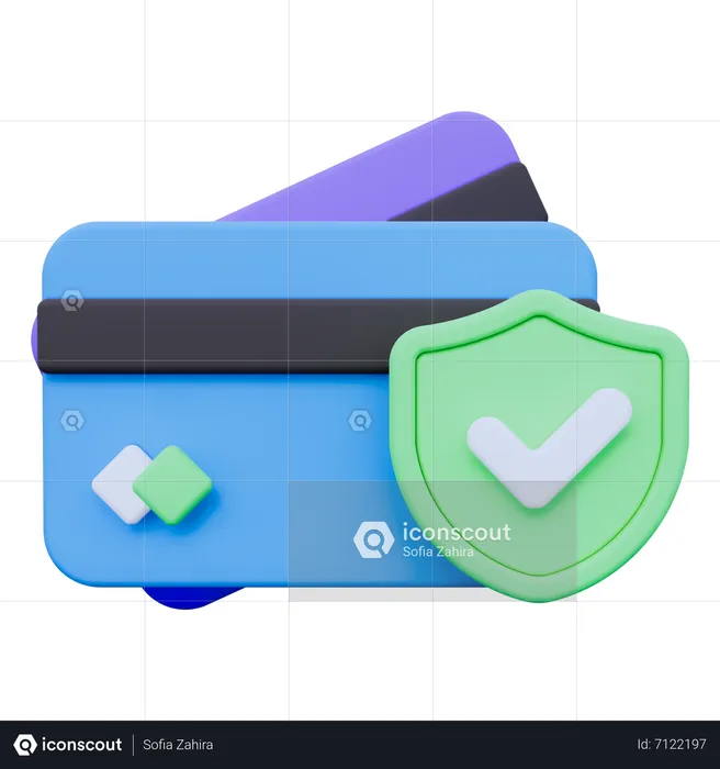 Secure ATM  3D Icon