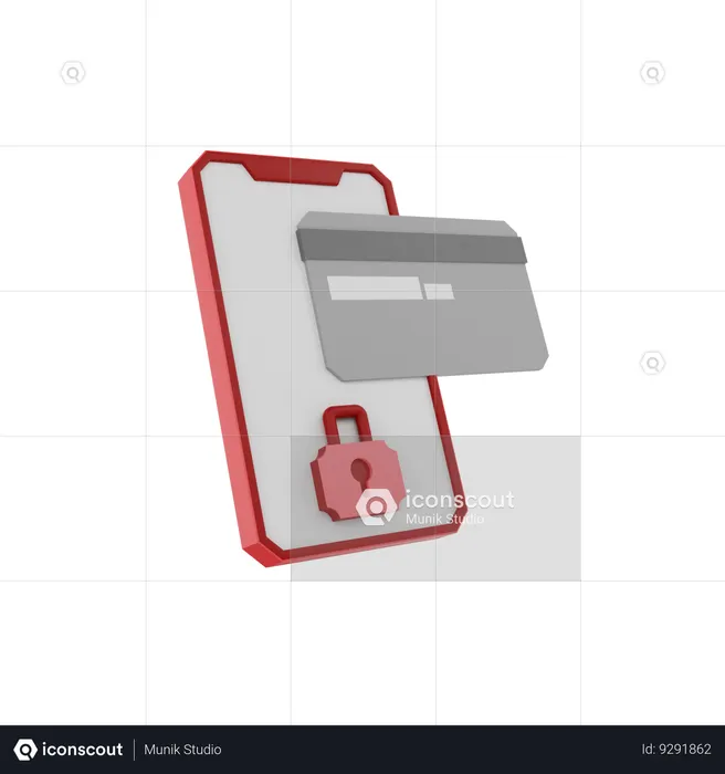 Secure Card  3D Icon