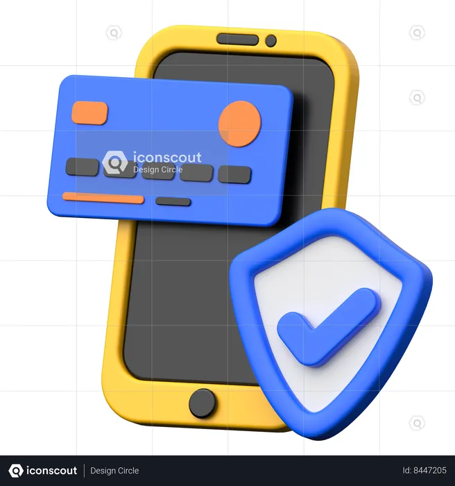 Secure Card Payment  3D Icon