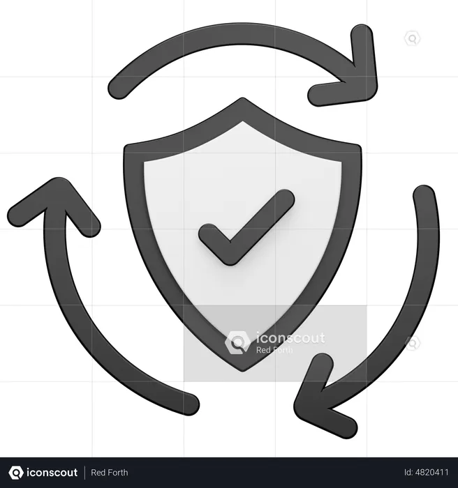 Secure Data Transfer  3D Icon