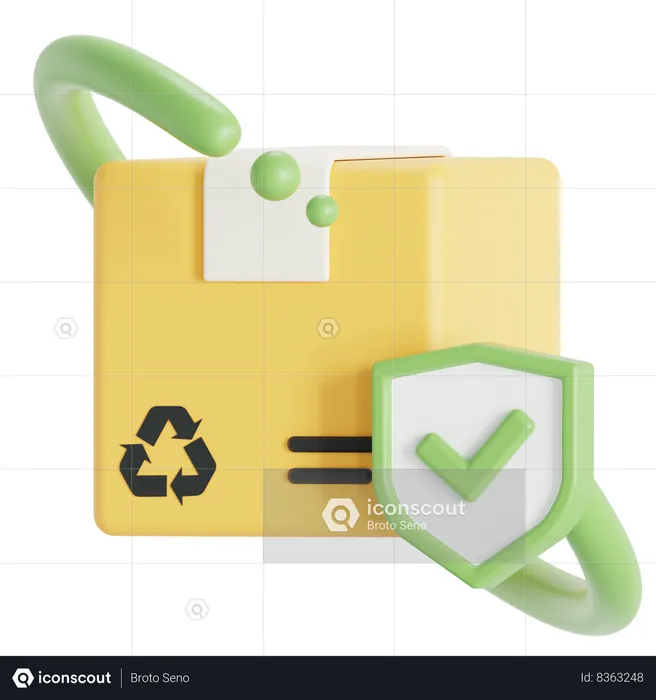 Secure delivery  3D Icon