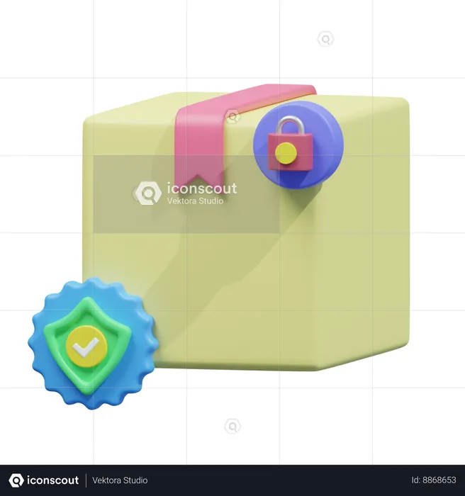 Secure delivery  3D Icon