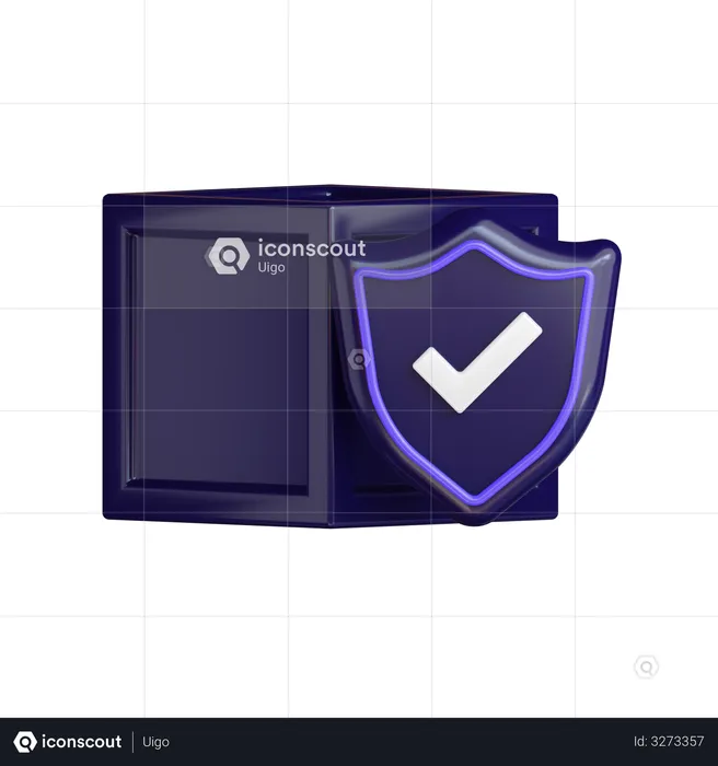 Secure Locker  3D Illustration